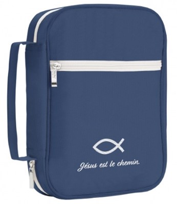 Pochette Bible bleue "Jésus est le chemin" Jn 14.6