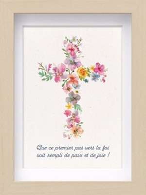 Mon cadre inspiration Croix en fleurs