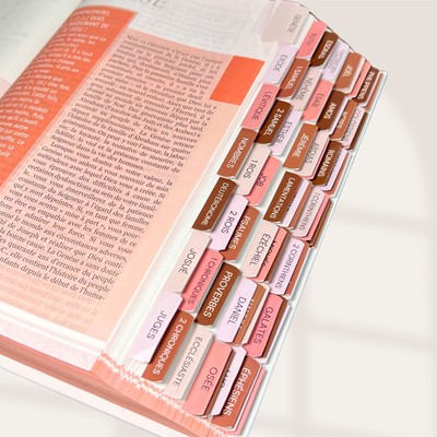 Cavaliers onglets biblique rose