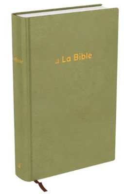 Bible Darby revisée format standard, rigide velours vert olive