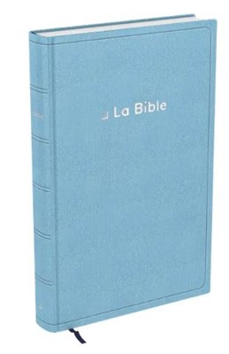 Bible Darby revisée grand format, souple bleu clair