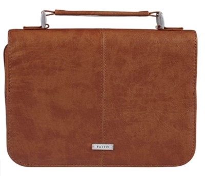 Pochette Bible Medium Faith Brown Simili-cuir