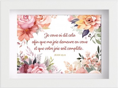 Mon cadre inspiration Fleurs aquarelles Jn 15.11