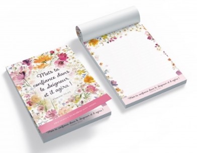 Bloc-note A6 floral
