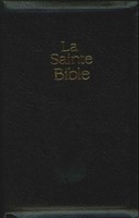 Bible NEG compact fibrocuir noir fermeture éclair tranche or