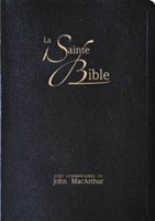 Bible NEG MacArthur souple fibro-cuir noir, tranche or