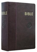 Bible TOB bordeaux, tranche or