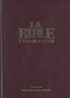Bible Thompson rigide grenat avec onglets