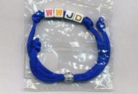 Bracelet WWJD des bleu