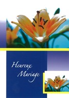 Lot de 6 cartes doubles mariage