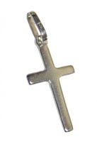 Croix argent plate