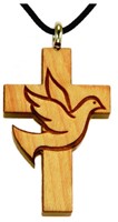 Croix en bois vernis