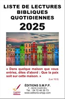 Liste de lectures bibliques quotidiennes 2023