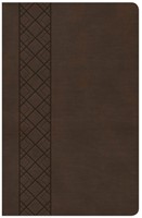 Csb ultrathin reference bible, brown leathertouch