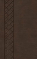 Csb ultrathin reference bible, brown leathertouch