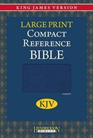 Bible kjv large print compact reference tranche argentée