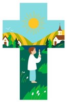 Croix  enfant à la bougie