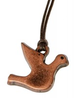 Pendentif colombe couleur bronze