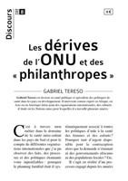 Les dérives de l'ONU et des philanthropes