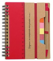 Carnet multifonction rouge