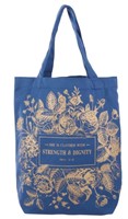 Tote bag coton Bleu marine