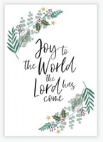 Joy to the world christmas magnet format A7