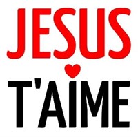 Sticker Jésus t'aime 7.5cm