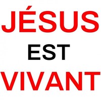 Sticker Jésus est vivant 7.5cm