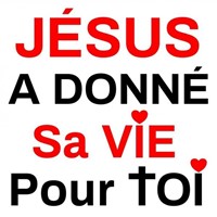 Sticker Jésus a donné sa vie pour toi  7.5cm