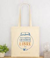 Sac coton CLC avec verset Jean 8.38