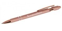 Stylo à bille rose gold en aluminium avec le texte Tu es merveilleuse