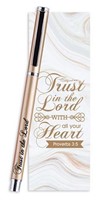 Trust in the lord gel pen with bookmark set
