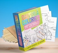 Coffret 15 cartes à colorier de la Bible avec crayons !