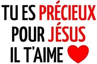 Sticker Tu es précieux pour Jesus