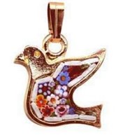 Pendentif colombe mosaïque bizantine