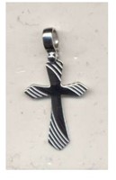 Croix sans Christ- argent 925%-18x26 mm