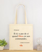 Tote bag coton écru