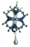 Croix huguenote en argent