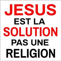 Jésus est la solution, pas une religion 7.5 cm