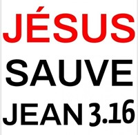 Sticker Jésus sauve 7.5cm