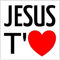 Jésus t'aime 7.5 cm