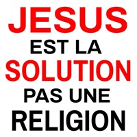 Jésus est la solution, pas une religion 7.5 cm