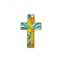 Pin's croix vitrail