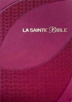 French Bible SEG 1910 Navy Duo-Tone Compact Bonded Leather-Bible française  SEG 1910 Duo-ton bleu Marine Cuir reconstitué compact