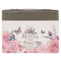 Pochette Medium Toile - Be Still and Know Psaumes 46:10