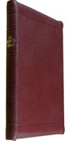 Bible Darby à rebords cuir rouge, format de poche