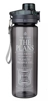 Bouteille en plastique noire I know the plans 828 ml