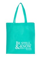 Tote bag polypropylène Be still and know that I am God