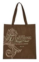 Tote bag polypropylène Everyting through Christ