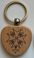 Porte-clés croix huguenote